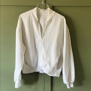 White Zip-Up Jacket